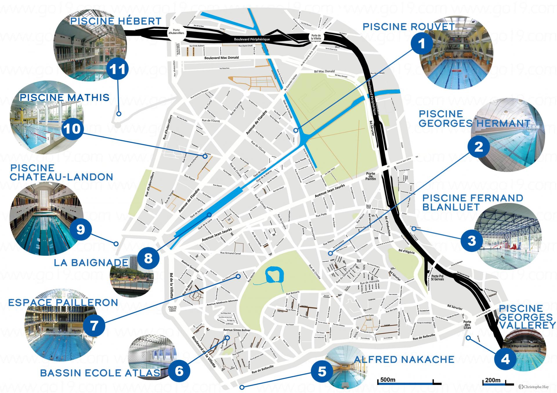 Carte des piscines 1